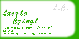 laszlo czingl business card